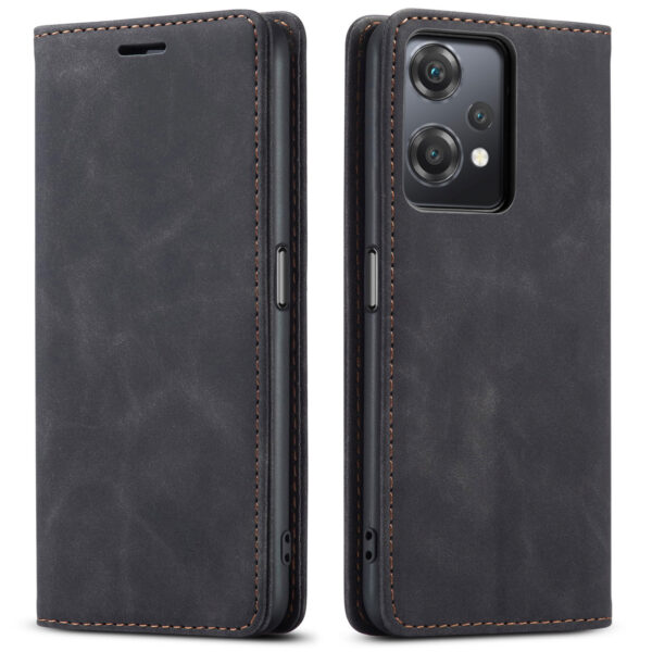 ProGuard OnePlus Nord CE 2 Lite Wallet Hoesje Vintage Leder Zwart
