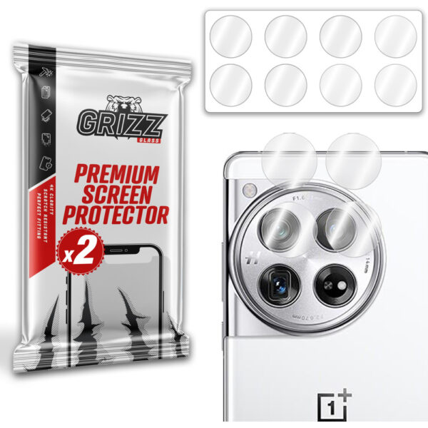 GrizzGlass OnePlus 12 Camera Protector set Hybridglass