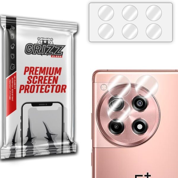 GrizzGlass OnePlus 12R Camera Protector set Hybridglass