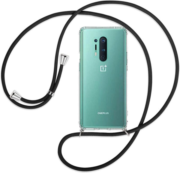 ProGuard OnePlus 8 Pro Hoesje Met  Zwart Koord