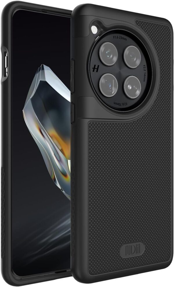 Tudia OnePlus 12 Hoesje MergeGrip Zwart