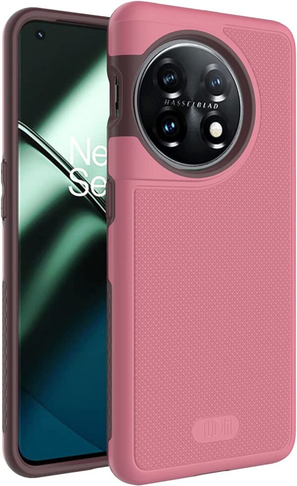 Tudia OnePlus 11 Hoesje MergeGrip DualShield Roze