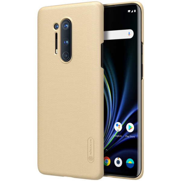 Nillkin OnePlus 8 Pro Hoesje Super Frosted Shield Goud