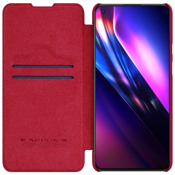 Nillkin OnePlus 9 Flip Case Qin Rood