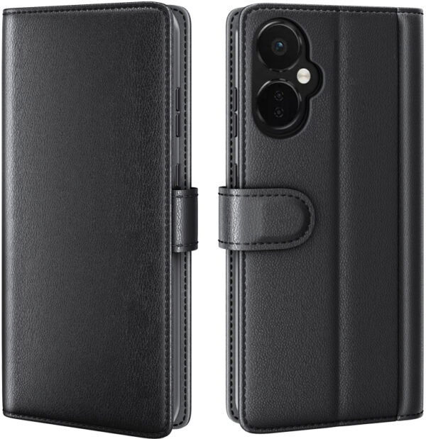 ProGuard OnePlus Nord CE 3 Lite Wallet Hoesje Echt Leder Zwart