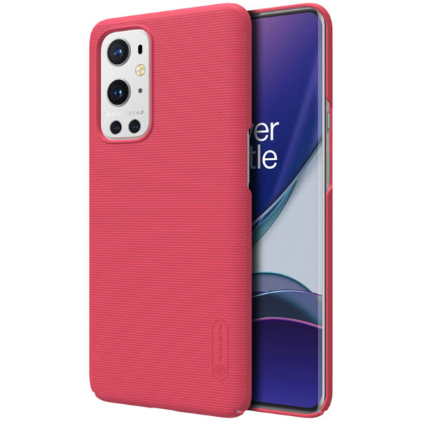 Nillkin OnePlus 9 Pro Hoesje Super Frosted Shield Rood