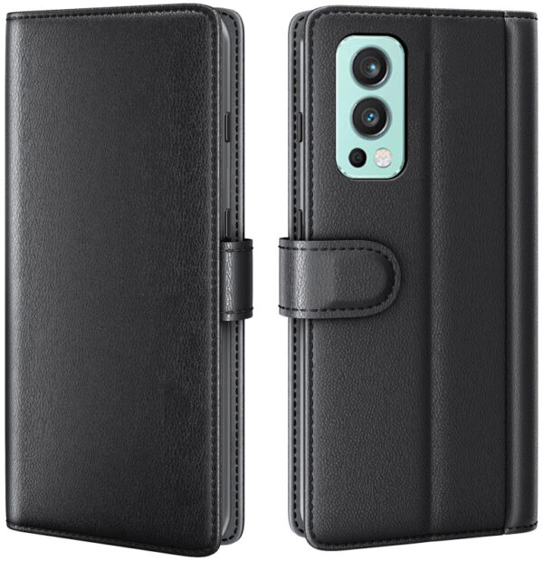 ProGuard OnePlus Nord 2 Wallet Hoesje Echt Leder Zwart