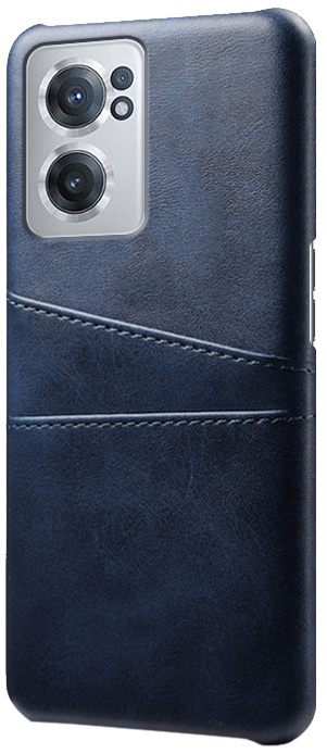 ProGuard OnePlus Nord CE 2 Hoesje Slim Leder Kaarthouder Blauw