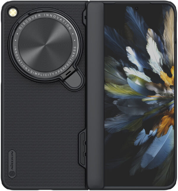 Nillkin OnePlus Open Hoesje Frosted Shield Prop Zwart