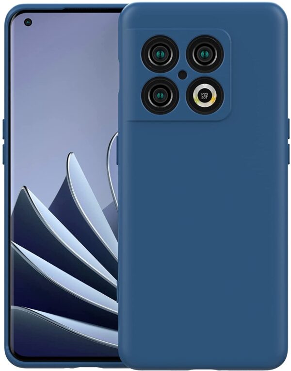 ProGuard OnePlus 10 Pro Hoesje Liquid Silicone Blauw