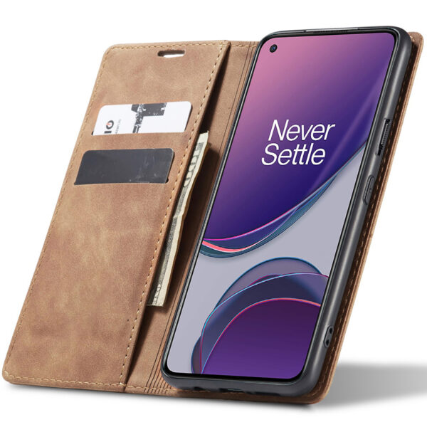 ProGuard OnePlus 8T Wallet Hoesje Vintage Leder Beige