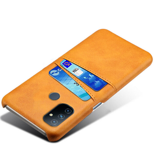 ProGuard OnePlus Nord N100 Hoesje Slim Leder Kaarthouder Cognac