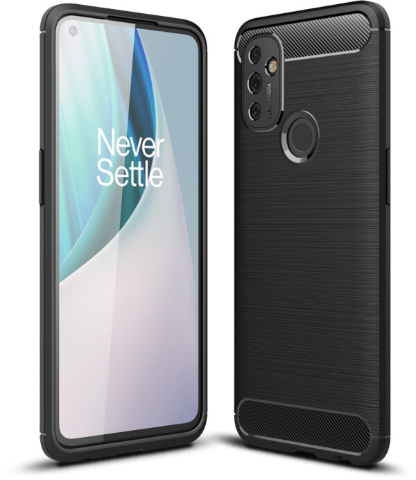 ProGuard OnePlus Nord N100 Hoesje Brushed Carbon Zwart
