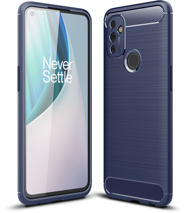ProGuard OnePlus Nord N100 Hoesje Brushed Carbon Blauw