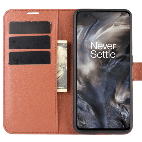 ProGuard OnePlus Nord Wallet Flip Case Bruin