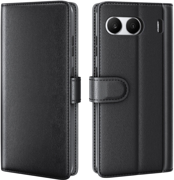 ProGuard OnePlus Nord 4 Wallet Hoesje Echt Leder Zwart