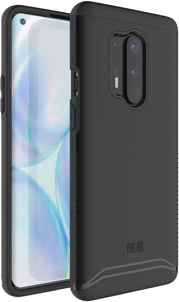 Tudia OnePlus 8 Pro Hoesje Merge Zwart