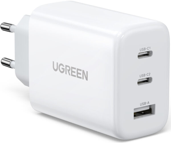 UGREEN 2x USB-C / USB-A 65W PD QC-oplader