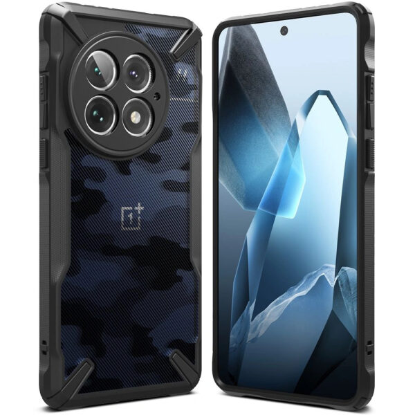 Ringke OnePlus 13 Hoesje Fusion-X Zwart Camouflage