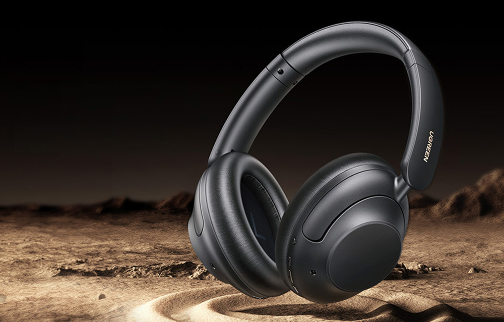 UGREEN HP202 HiTune Max5 Hybrid ANC Draadloze Koptelefoon Bluetooth 5.0 Zwart - Afbeelding 6