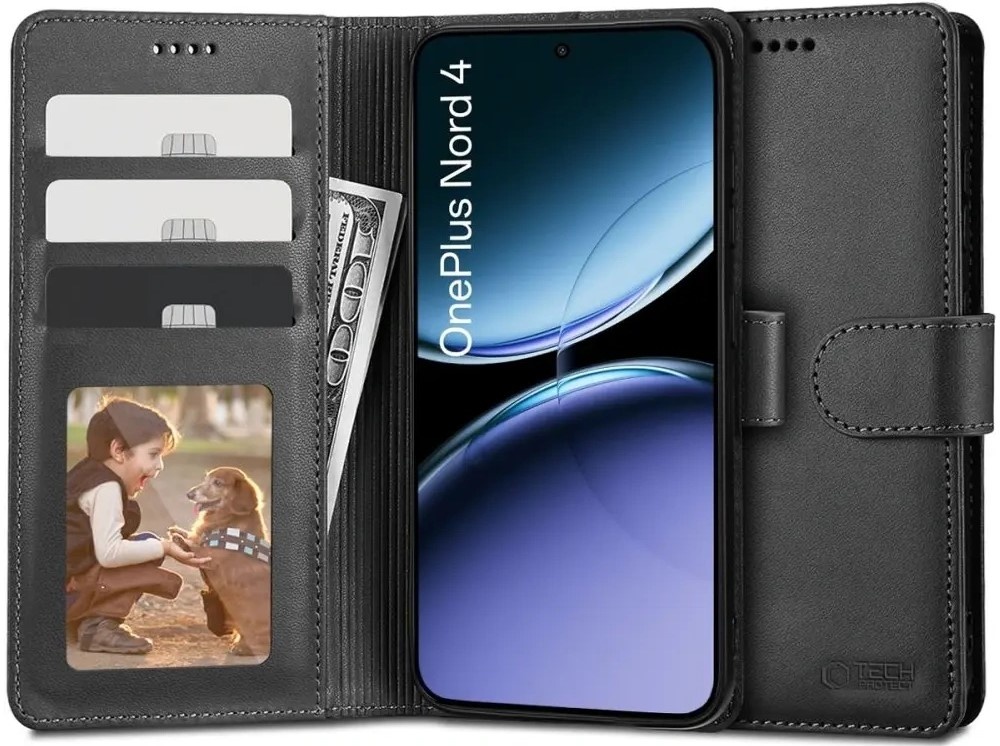 Tech-Protect OnePlus Nord 4 Wallet Case Zwart