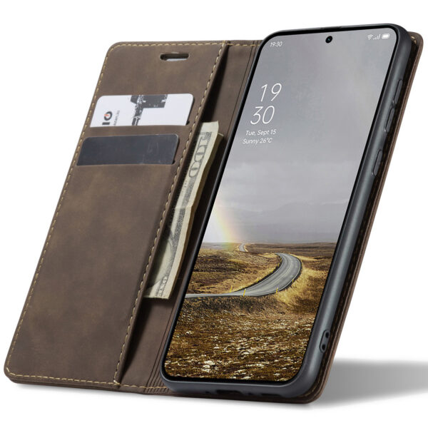 ProGuard OnePlus 13R Wallet Hoesje Vintage Leder Bruin