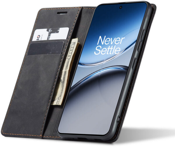 ProGuard OnePlus Nord 4 Wallet Hoesje Vintage Leder Zwart