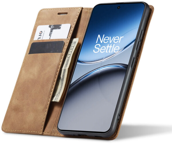 ProGuard OnePlus Nord 4 Wallet Hoesje Vintage Leder Beige