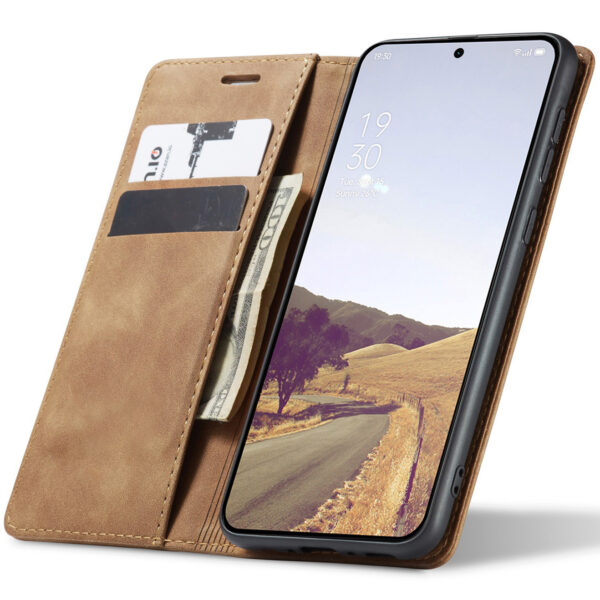 ProGuard OnePlus 13R Wallet Hoesje Vintage Leder Beige