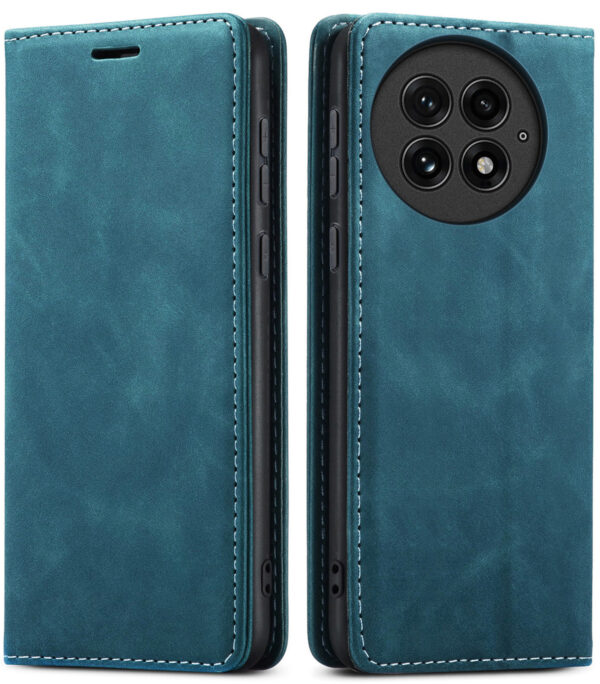 ProGuard OnePlus 13 Wallet Hoesje Vintage Leder Blauw