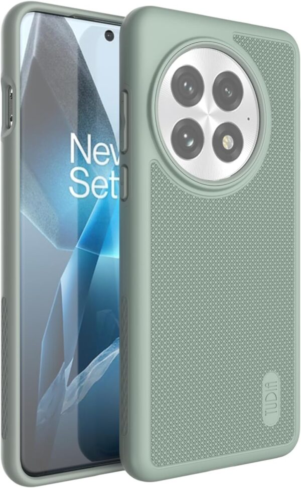 Tudia OnePlus 13 Hoesje MergeGrip Licht Groen