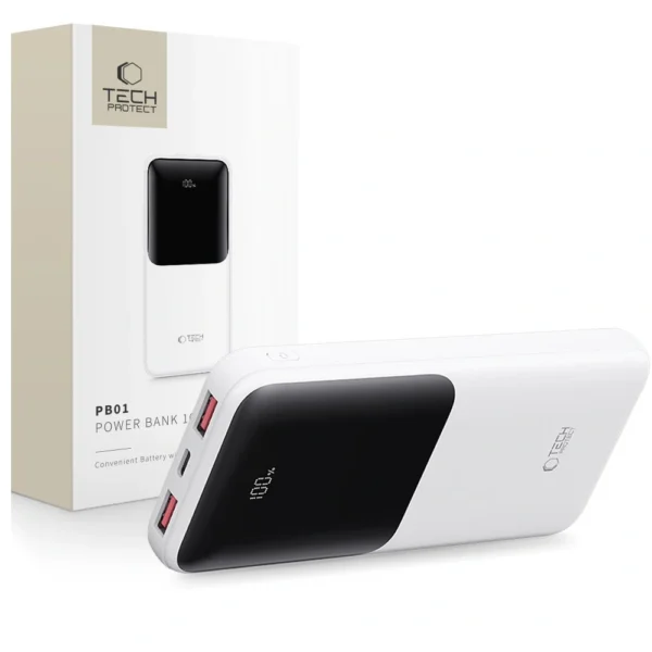 Tech-Protect PB01 Powerbank voor OnePlus 10000mAh 22.5W WIT