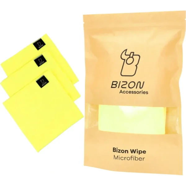 Bizon Smartphone Microvezel Doek 35x35 Geel [3 pack]